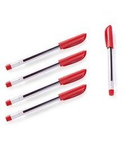 Reynolds Jiffy Red Gel Pen,Red Ink Pack of 5 (Ship From India) - £46.00 GBP