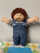 Vintage Cabbage Patch Kid Boy Auburn Hair Brown Eyes Head Mold #5 1985 - $275.00