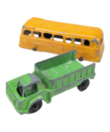 Tootsietoy Bus &amp; Shuttle Truck 1960&#39;s Pair 1:64 Die Cast Vehicles - €12,63 EUR