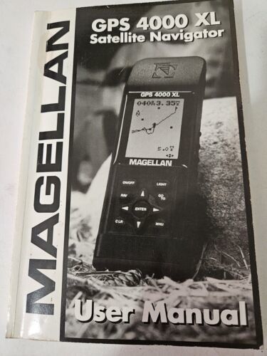 Vintage Magellan GPS 4000 XL Satellite navigator User Manual 1996 - $6.50
