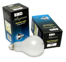 Eiko ECT 120V/500W Inside Frosted PS-25 E26 Base Photoflood Lamp Set of 2 - £7.00 GBP