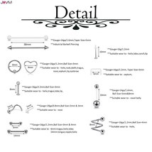 Nless steel acrylic professional body piercing tool kit 14g 16g 20g fit nose septum lip thumb200