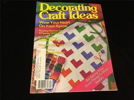 Decorating &amp; Craft Ideas Magazine April 1984 Roomy Kitchen for a family of Cooks - £7.81 GBP