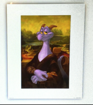 Disney Epcot Figment Purple Dragon as Mona Lisa Art Print 16 x 20 - £37.55 GBP