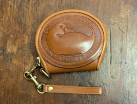 Vintage Dooney &amp; Bourke Big Duck All Weather Leather Coin Purse D&amp;B Classic - £82.22 GBP