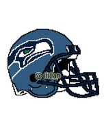 NFL ~ SEATTLE SEAHAWK Helmet Cross Stitch Pattern - £3.10 GBP