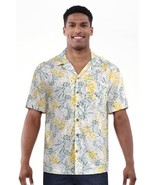 George Men&#39;s Relaxed Button Front Camp Shirt 3XL (54-56) Pineapple Print... - $27.48 CAD
