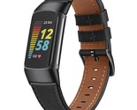 Fintie Bands Compatible with Fitbit Charge 5, Genuine Leather Band Repla... - £15.79 GBP