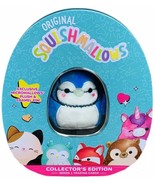 Squishmallows Micro Plush Babs Bluejay Collector&#39;s Tin Pin Trading Cards - $716.26 MXN