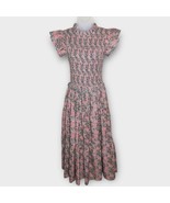 NWT PERRY WALKER Women’s Floral Ruffle Sleeve Smocked Tiered Midi Dress ... - $180.10 CAD