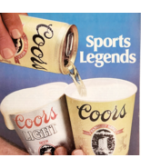 1986 Coors Beer Light Advertisement Brewery Vintage Sports Legends DWF24 - $24.99