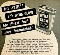 1949 Aviation Dyna Glow Model Airplane Fuel Advertisement Ranger Products - £20.36 GBP