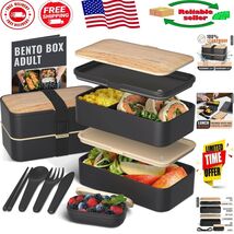 Dishwasher Safe Bento Lunch Box - Leakproof with Utensils for Adults &amp; Kids - $941.43 MXN