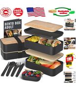 Dishwasher Safe Bento Lunch Box - Leakproof with Utensils for Adults &amp; Kids - €43,66 EUR