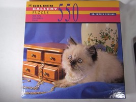 Golden Gallery Puzzle Bejeweled Persian Cat 550 Piece￼ - £7.46 GBP