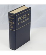 Poems in English 1530-1940 David Daiches 1950 Hardcover - $10.99 CAD
