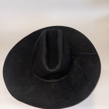 Romantic Goth Resistol 100% Wool Felt Wide Brim Western Cowboy Hat - $37.39