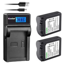 Kastar Battery (X2) &amp; LCD Slim USB Charger for Panasonic CGA-S006, CGR-S006 and  - £26.66 GBP