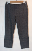 J. Jill Womens Pant Black Multicolor Sml Petite Ponte Slim Leg Rayon Blend plaid - £11.89 GBP
