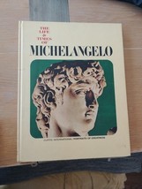 Vintage Book The Life &amp; Times Of Michelangelo Hardcover Portraits Book 1967 - $11.52
