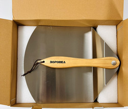 NEW ~ Pizza Service Set - Peel, Spatula, Rolling Pin, Cutter - Stainless Steel - £6.50 GBP