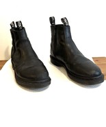 Dr Martens 2976 W/Zips Doc Chelsea Leather Black Boots Double Zip Sz 10 ... - $79.19