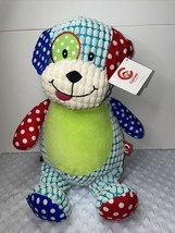 Cubbies Harlequin Bone Print Dog Stuffie Personalizable Brand new 17” Ta... - £22.55 GBP