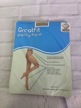 VTG GreatFit Beige 525 Pantyhose Hosiery Stockings Womens Medium Tall USA Made - £10.94 GBP