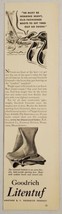 1936 Print Ad Goodrich Litentuf Featherweight Rubber Boots Watertown,MA - $11.68