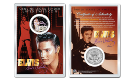 Elvis Presley - Final Concert Official Jfk Half Dollar Us Coin In Premium Holder - $10.35