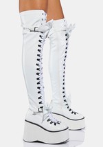 Cool Demonia Kera 303 White Boots. Size 7 NIB - £119.62 GBP