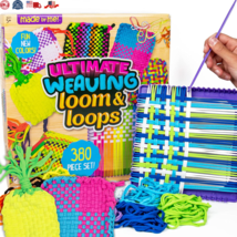 Ultimate Weaving Loom Kit 378 Craft Loops, Makes 25 Projects, DIY Craft Set New - £15.88 GBP