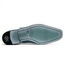 Pissa Genuine Caiman Lizard Patchwork Derby Shoes Aqua/White image 5