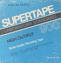 Vintage Realistic Supertape Laboratory Standard High Output Recording Ta... - $7.25