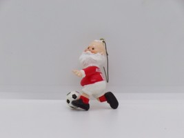 1988 NICK THE KICK Santa with Soccer Ball Hallmark Ornament   - $9.37