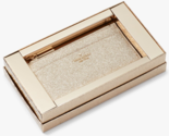 Kate Spade Glimmer Boxed Large Slim Cardholder Gold Wallet KE444 NWT $12... - $44.54