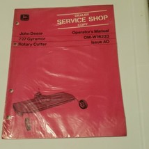 JOHN DEERE OM-W16223 Model 727 Gyramore Rotary Cutter Operators Manual i... - $12.86
