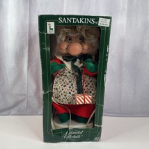 20” Santakin Animated Gnome Mrs. Claus Christmas Animatronic Santakins BOX &amp; TAG - £83.34 GBP