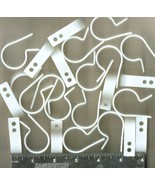 1&quot; aDjUsTabLe Cable Clamps White Nylon Screw Down R TYPE mount hose pipe... - $363.78 MXN