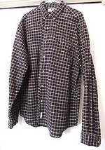 CACTUS CLOTHING Check Shirt Woven 100% Cotton L/S Black /Beige Button Do... - £14.99 GBP