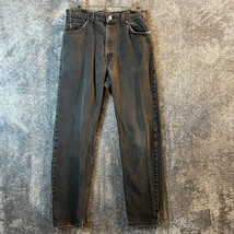 Vintage Levis Jeans Mens 30x30 Black Denim 550 Relaxed Fit Brown Tab 90s - £22.85 GBP