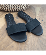 NWOB Birdies Sparrow Genuine Calf Hair Slide Sandal Black 9.5 - €52,52 EUR