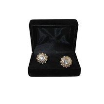 Men J.Valintin Cufflinks With Bold Stones Plated Gold Vito Rofolo V45-2 image 4