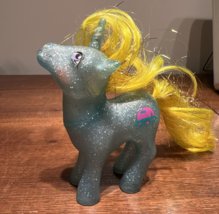Vintage 1984 Mlp My Little Pony G1 Blue Sparkle Pony Unicorn Star Hopper Rare - £47.38 GBP