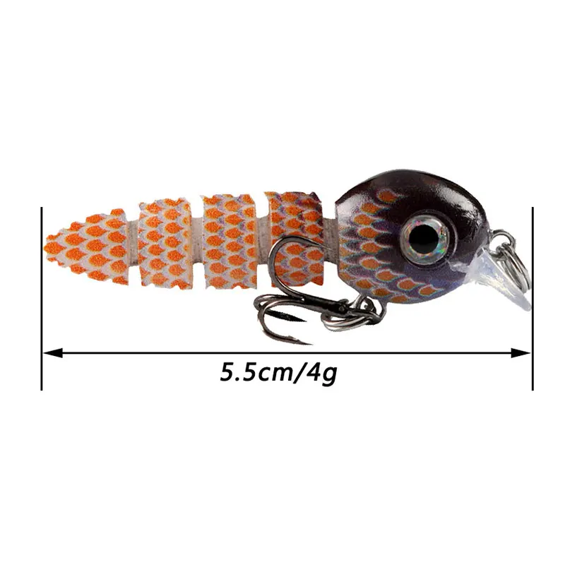 Sporting AS Fishing Bait Wobbler Muti-Section Jointed Casting Soft Lure Warm Tre - £23.81 GBP