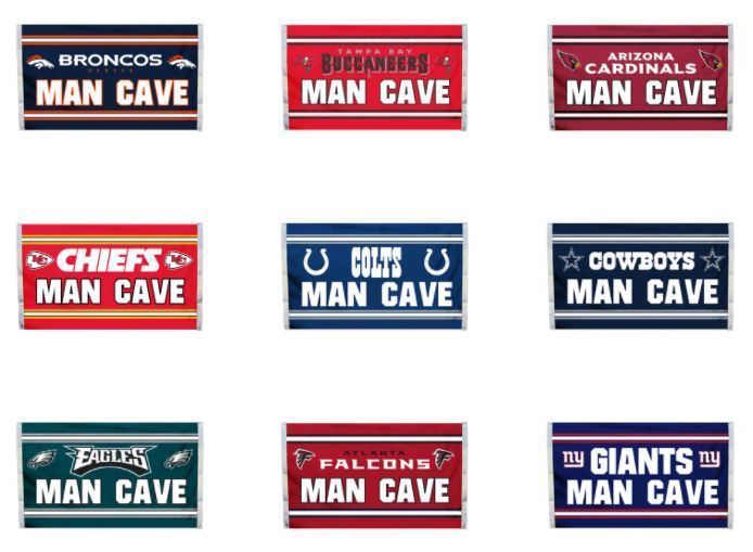 NFL 3'x5' Team Flag 1 Sided MAN CAVE Image By Fremont Die Select Team Below - £27.52 GBP