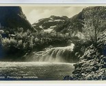 Flaamsdalen Norway Kaardalsfoss Water Falls  Real Photo Postcard - $10.89