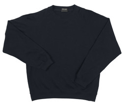 Giorgio Armani Vintage Cashmere T Shirt! US 38  XS  Long Sleeve Navy  Ru... - £361.97 GBP