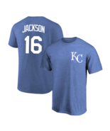 Bo Jackson T-Shirt Kansas City Royals Player Name &amp; Number Soft Jersey Tee - $372.19 MXN