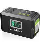 GENSROCK 120W Portable Power Station, 88Wh Outdoor Solar Generator, Lith... - £104.07 GBP